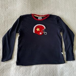 Bella Bliss appliqué tee football helmet